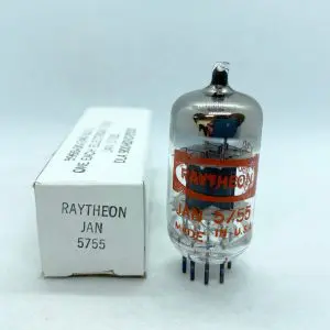 5755 JAN RAYTHEON NOS BOXED TUBE VALVE