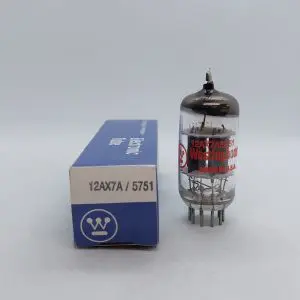 5751 12AX7A WESTINGHOUSE GE NOS BOXED VALVE TUBE