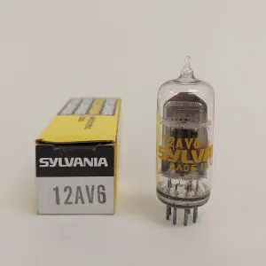 12AV6 SYLVANIA NOS BOXED VALVE TUBE (LC66)
