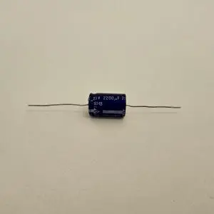 2200UF 25V 85°C AXIAL CAPACITOR NOS 1 PIECE