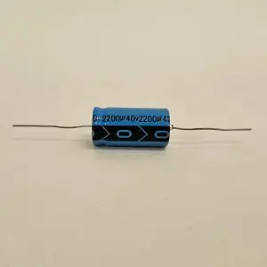 2200UF 40V 85°C AXIAL CAPACITOR NOS 1 PIECE