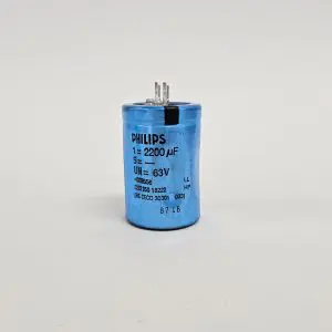 2200UF 63V PHILIPS CAPACITOR NOS 1 PIECE
