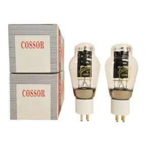 300B COSSOR CHINA GOLD PIN MATCHED PAIR VALVE TUBE