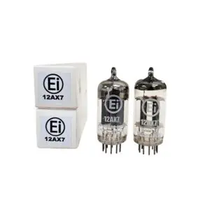12AX7 EI SMOOTH PLATE NEW BOXED MATCHED PAIR VALVE TUBE (T13B)