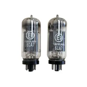 6CA7 EI YUGO EL34 FAT BOY MATCHED PAIR NOS VALVE TUBE (LC84)