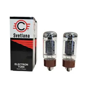 6L6GC SVETLANA WINGED C NOS BOXED MATCHED PAIR VALVE TUBE