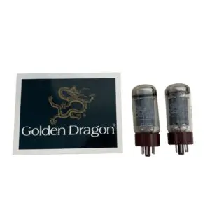 6L6WGB 5881 GOLDEN DRAGON MATCHED PAIR BOXED NEW VALVE TUBE