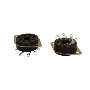 OCTAL VALVE SOCKET CHASSIS MOUNTING BY AMPHENOL USA NOS X1PC (LC41)