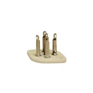 B5 CERAMIC SOCKET SUITS 4 OR 5 PIN VALVES NOS X1PC (LC36)