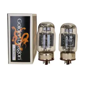 KT88 RETRO GOLDEN DRAGON MATCHED PAIR NEW VALVE TUBE (G54A)