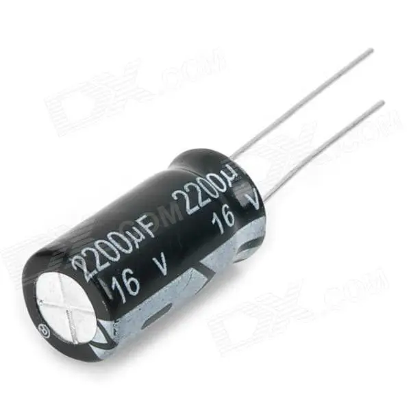 2200uF/16V NOVA Radial Electrolytic Capacitor x 5pcs (2200UF-16V)
